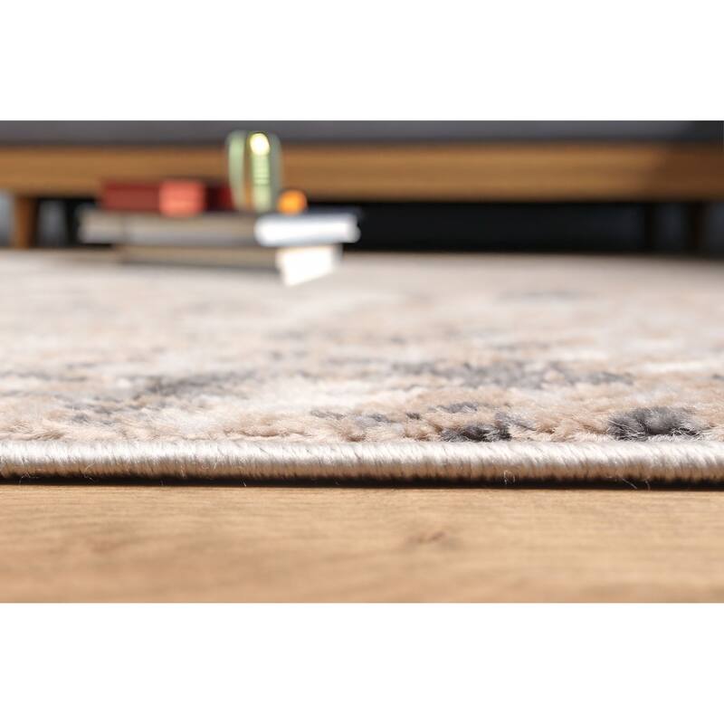 ECARPETGALLERY Machine Made Bronte Taupe Area Rug