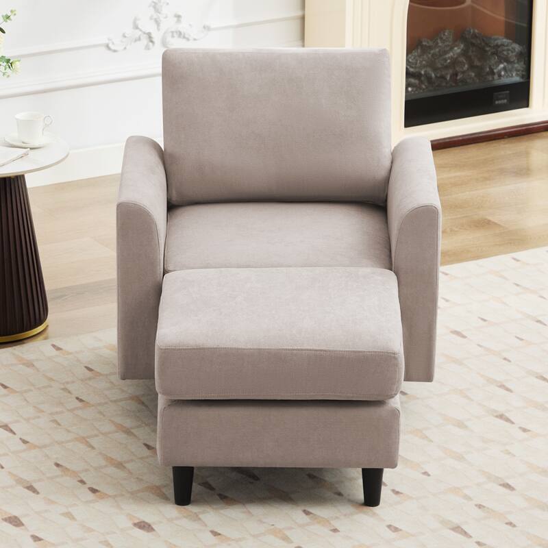 Snow Velvet Sectional Sofa