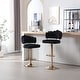preview thumbnail 1 of 36, HOMEFUN Velvet Swivel Adjustable Height Scallop Bar Stools With Footrest(set of 2)
