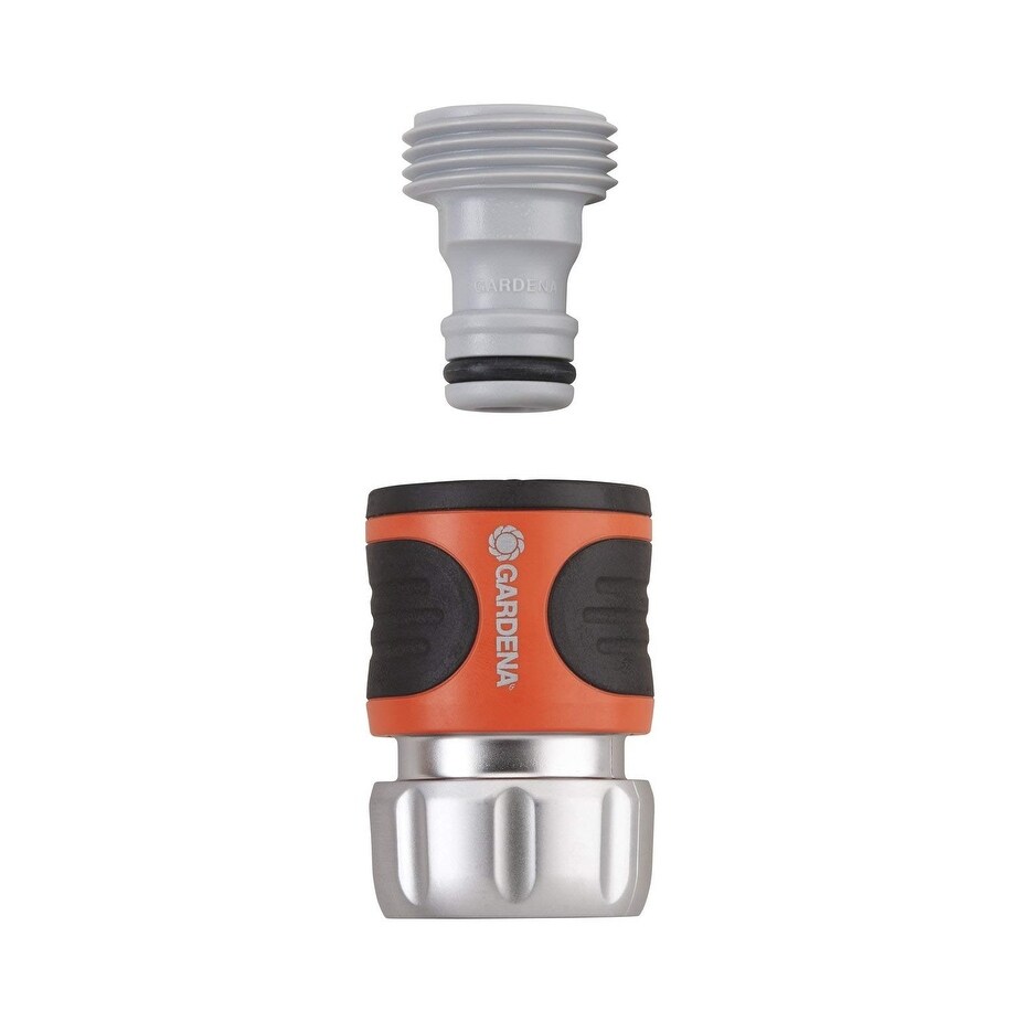 Shop Gardena 39044 Premium Metal Garden Hose Connector Set 5 8 1 2 Nylon Abs 5 8 X 1 2 Overstock 19857628