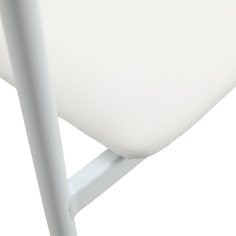 Leather Dining Chair with Stainless Steel Frame Set of 2 Kora Series