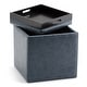 preview thumbnail 6 of 83, WYNDENHALL Townsend 17 inch Wide Contemporary Square Storage Ottoman