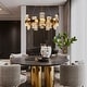 preview thumbnail 3 of 13, Modern Glam 24-Light LED Drum Chandelier for Dining Room - D 31.1" x H 72.4" Max