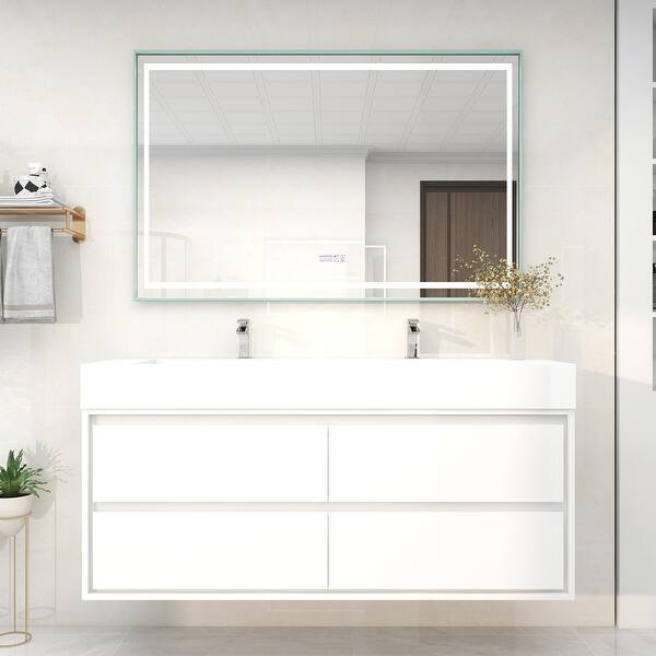 Victoria 25 in. W x 20 in. D x 34 in. H Bathroom Vanity in Rosewood with White Acrylic Top with White Sink