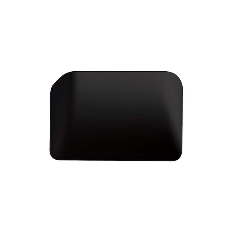 Justice Design Group Ambiance Small Scoop Carbon Matte Black Wall Sconce