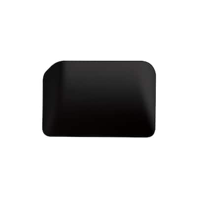 Justice Design Group Ambiance Small Scoop Carbon Matte Black Wall Sconce