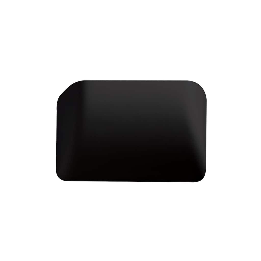 Justice Design Group Ambiance Small Scoop Carbon Matte Black Wall Sconce