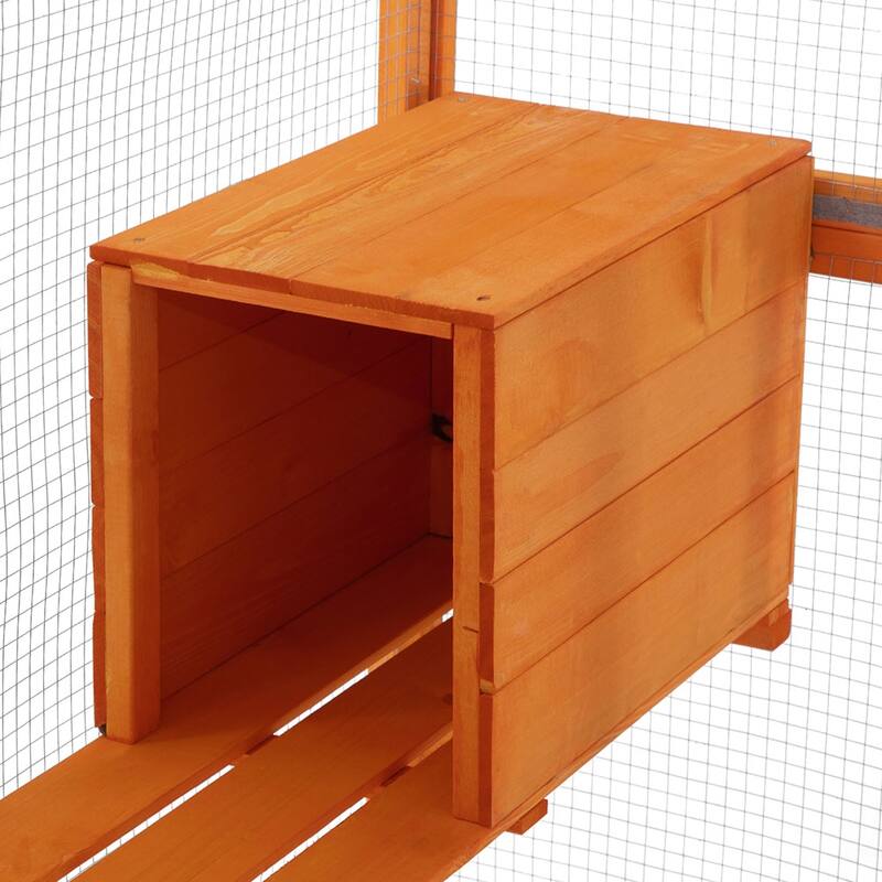 Wooden Cat Cage, Outdoor Large Cat Playpen with Platforms