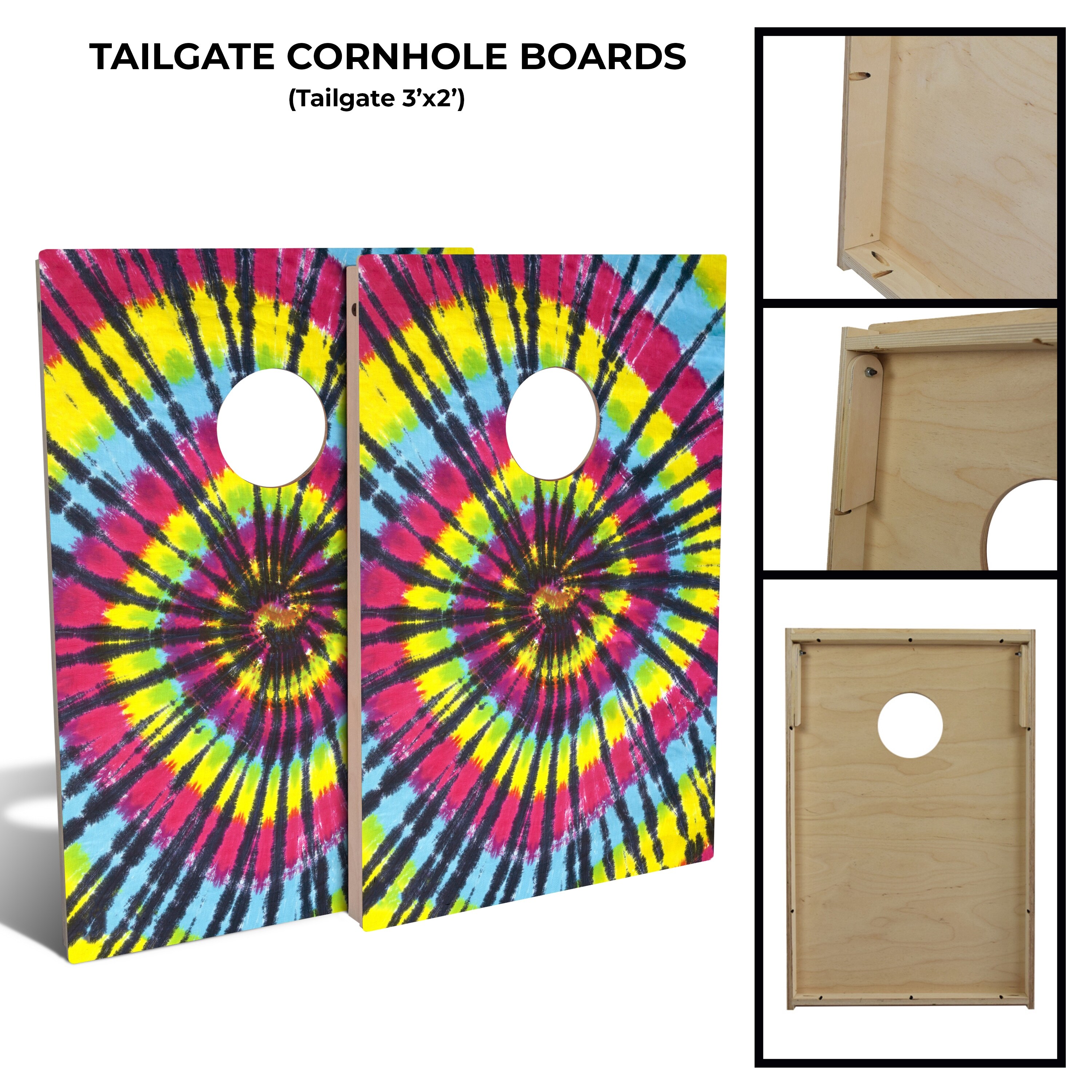 Inverse Color Custom Cornhole Board Set
