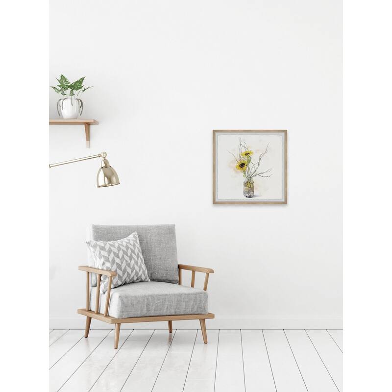 Sunflower Bloom II Framed Wall Art, Floral Delight - A Blooming Accent for Your Living Space