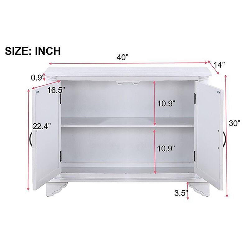 Console Table Entryway Sofa Couch Table with Adjustable Storage Shelf