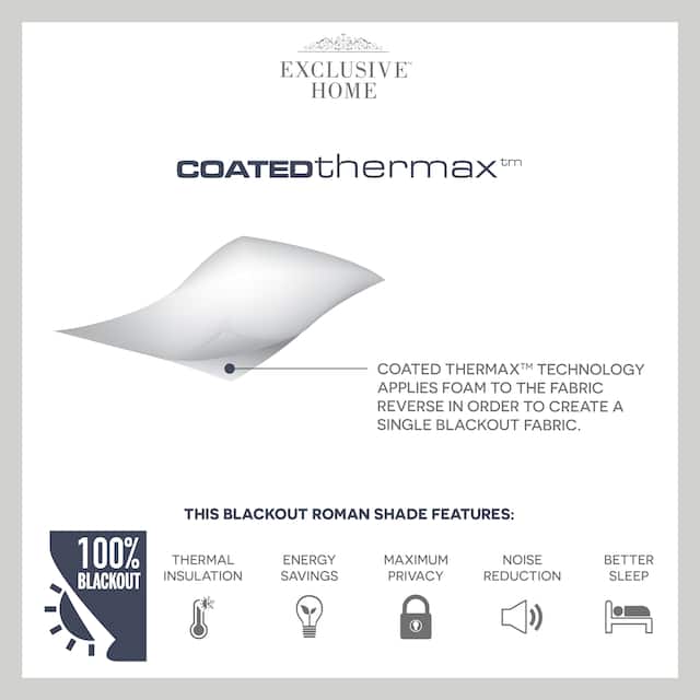 ATI Home Acadia Total Blackout Roman Shade