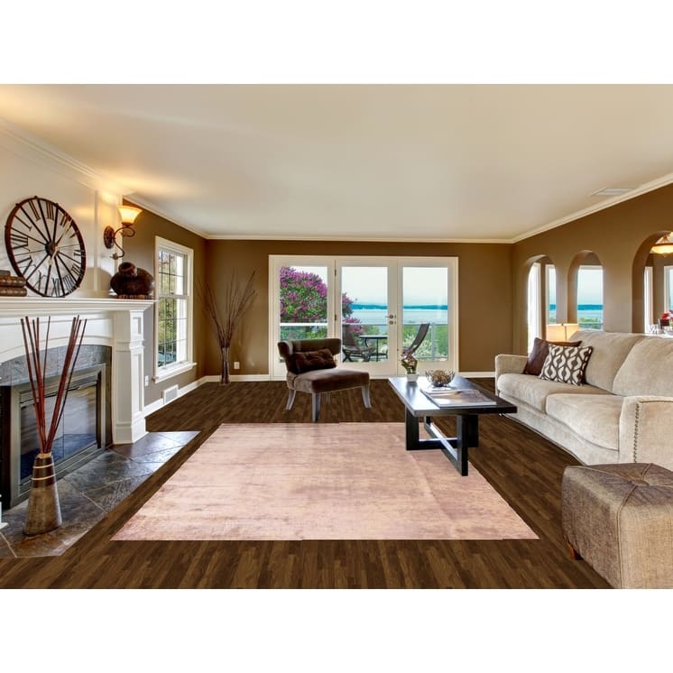 Modern Abstract Indian Area Rug Handmade Wool Carpet - 6'8"x 9'10"