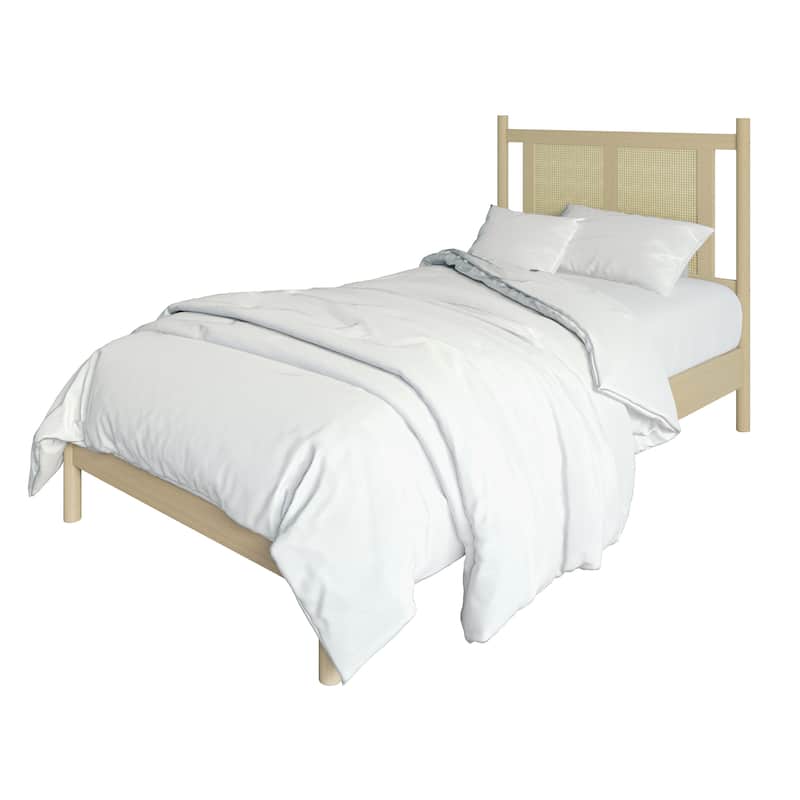 CraftPorch Transitional Wooden Platform Kid Bed
