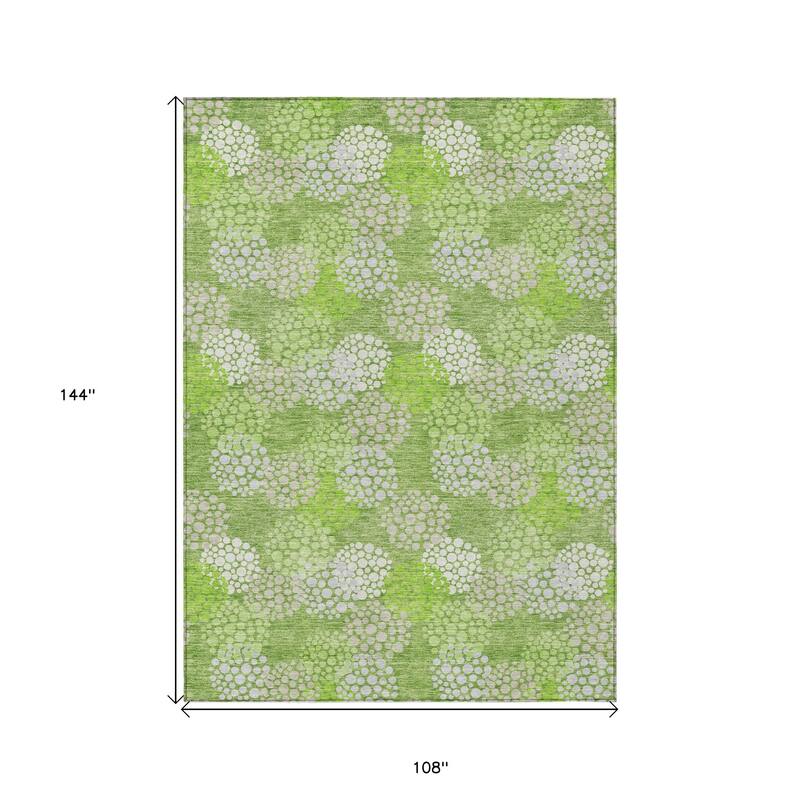 HomeRoots Polka Dot Transitional Rectangle Outdoor Rug