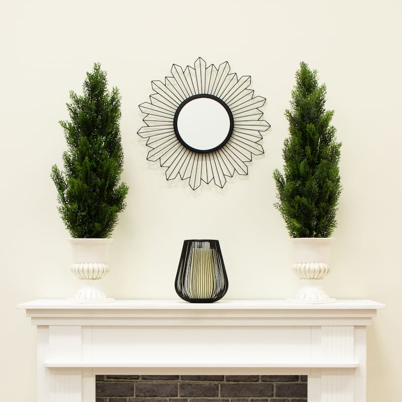 3ft. Artificial Cedar Pine Tree UV Resistant (Indoor/Outdoor) - Set of 2 Petite Holiday X-Mas Accents