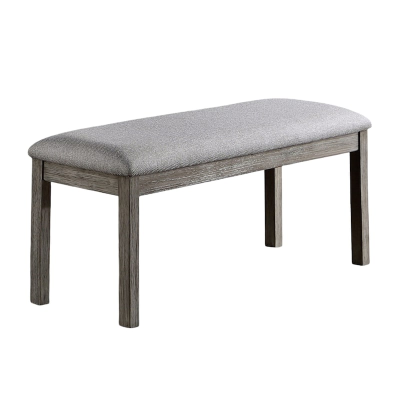 Dining Bench Padded Seat 1pc - Gray