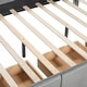 preview thumbnail 11 of 11, Full Size Velvet Upholstered Platform Bed with 3 Drawers, Gray