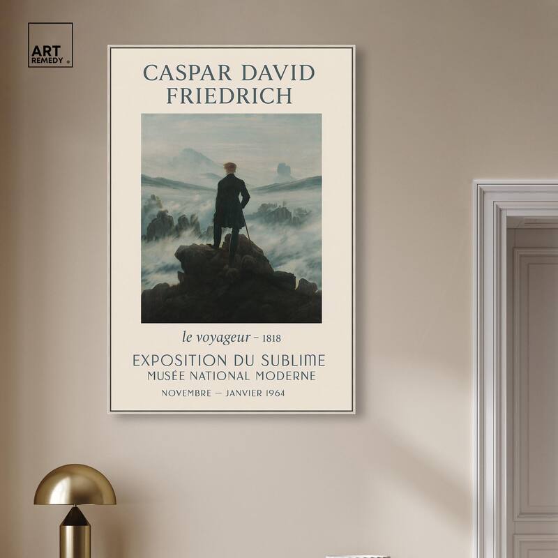 Wanderer Above the Sea of Fog Canvas by Art Remedy