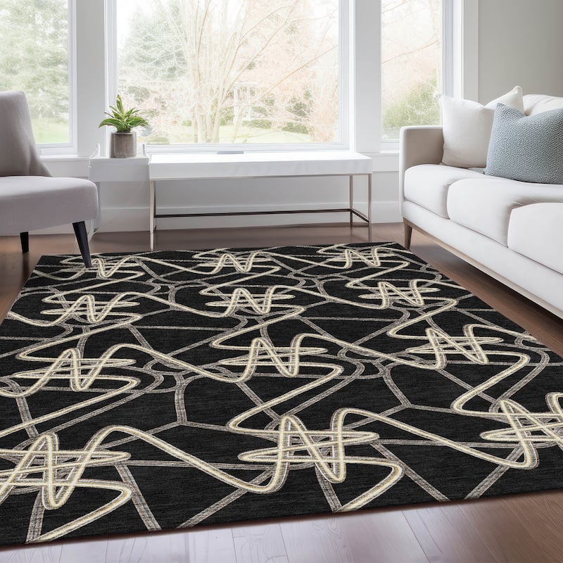 Premium Washable Super Soft Modern Maze Mayfield Rug