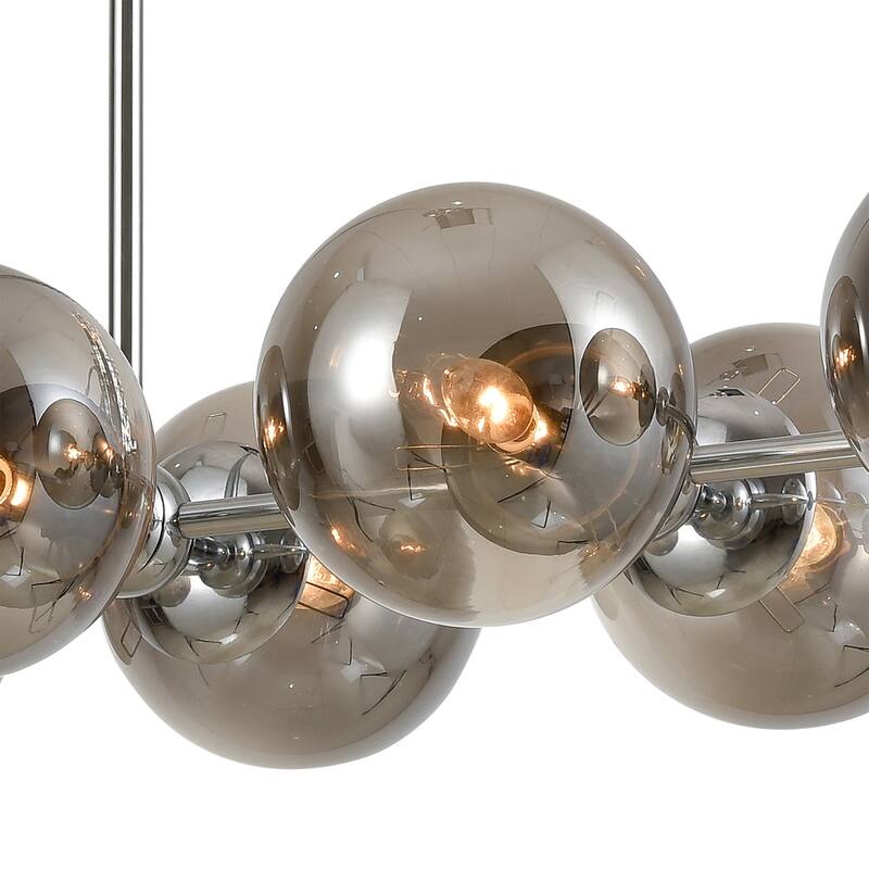 Elk Home Affinity Chrome Glass 10 Light Chandelier