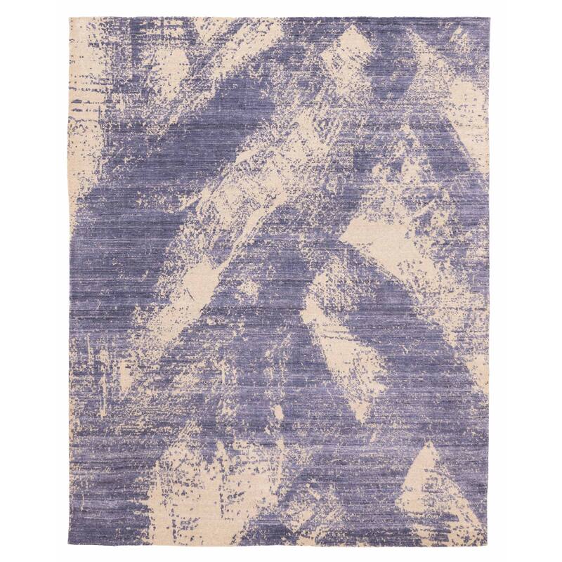 ECARPETGALLERY Hand Loomed Elysian Indigo Rug - 8'0 x 9'10