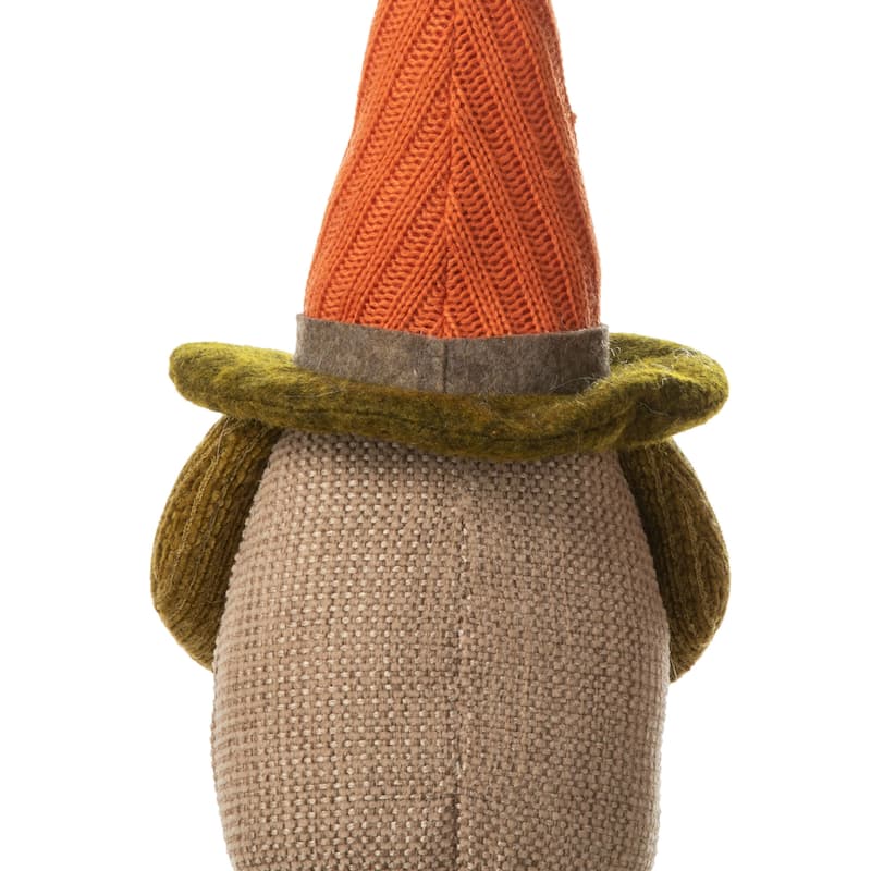 Glitzhome 13"H Set of 3 Fall Harvest Fabric Gnome Decor Table Collectible Ornaments