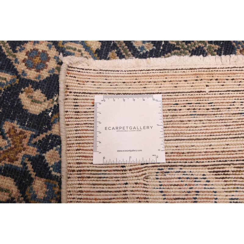 ECARPETGALLERY Hand-knotted Antalya Vintage Navy Wool Rug - 3'7 x 9'11