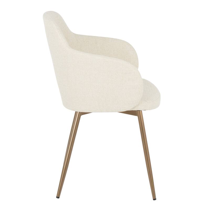 Carson Carrington Iglabo Dining/Accent Chair with Half-Lap Metal Legs (Set of 2)