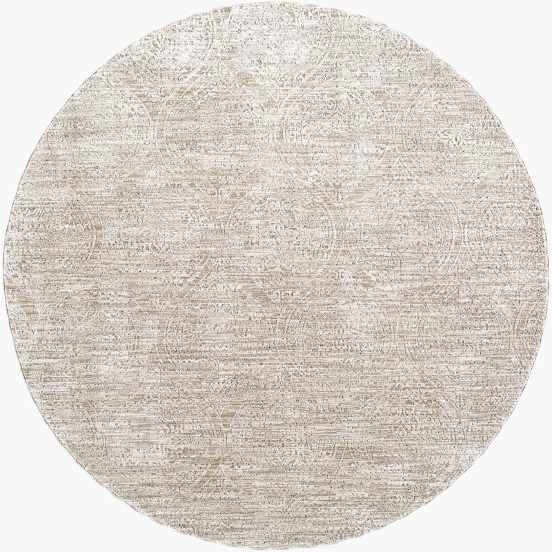 Livabliss Traditional Masterpiece Solid Area Rug - 7'10" x 7'10" Round - Sage