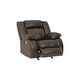 preview thumbnail 3 of 4, Signature Design by Ashley Denoron Chocolate Power Rocker Recliner