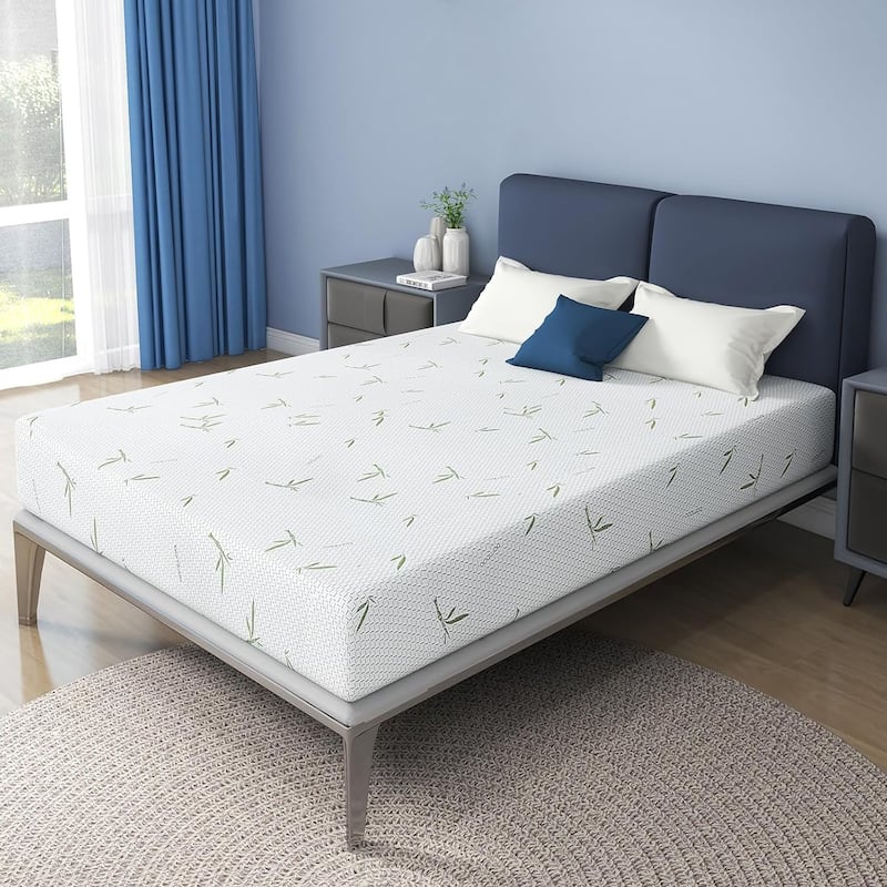 10 Inch Cooling Gel Memory Foam Mattress / Pressure Relieving / CertiPUR-US Certified / Bed-in-a-Box