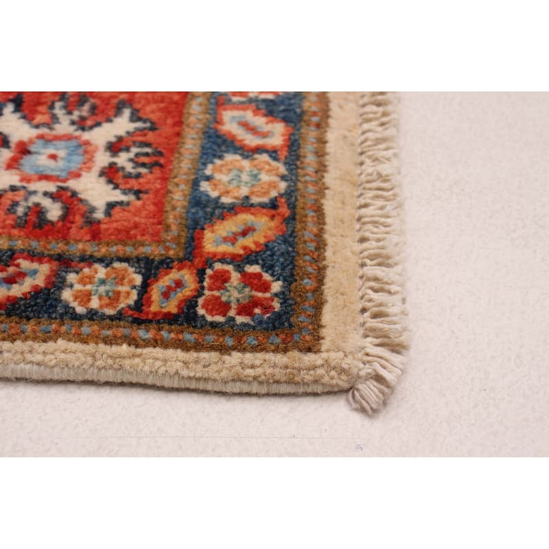 ECARPETGALLERY Hand-knotted Uzbek Ghazni Ivory Wool Rug - 3'11 x 5'9