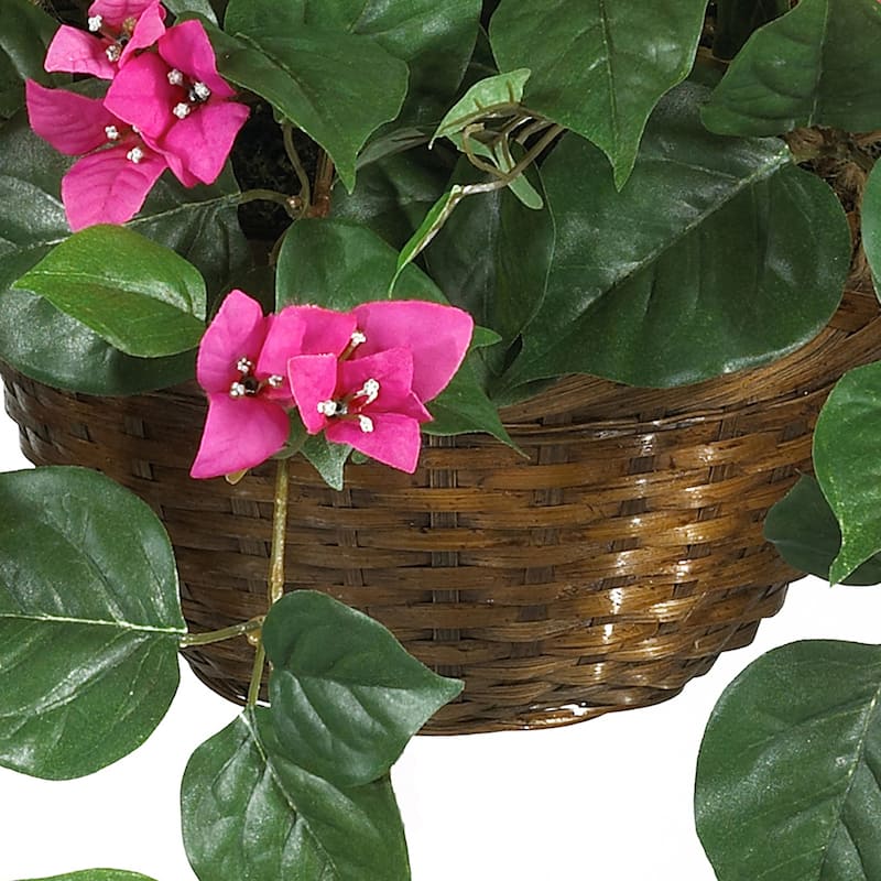Silk Plant Hanging Basket - Decorative Home Accent