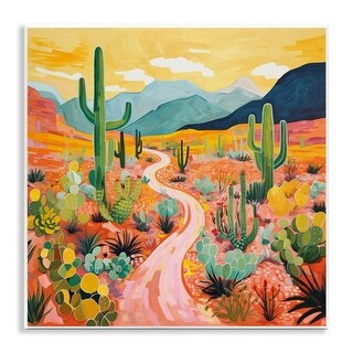 Stupell Sunrise over Desert Path Wall Plaque Art Design By LSR Design ...
