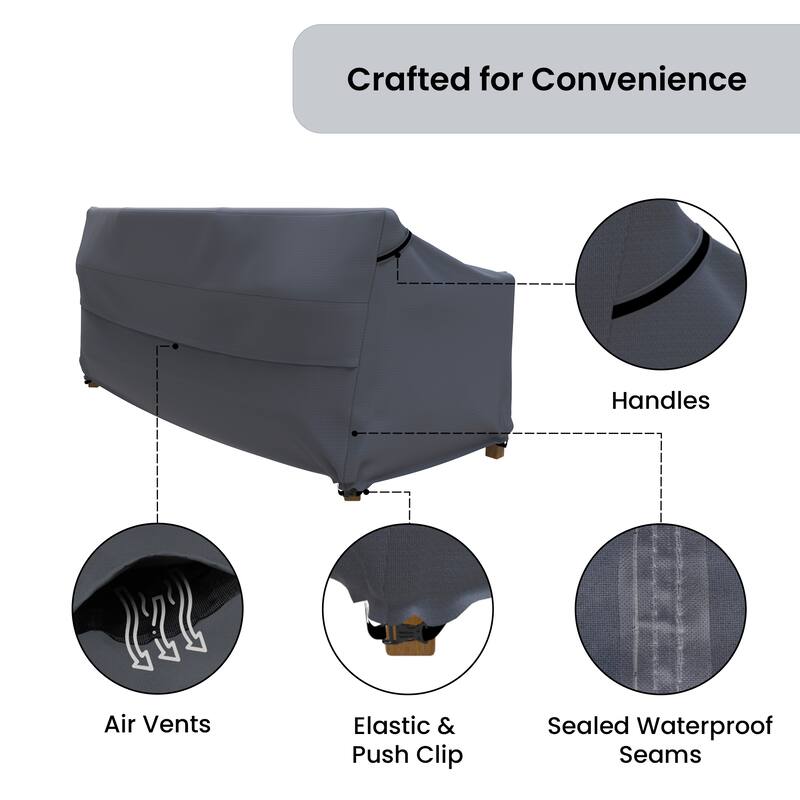 Burchett Outdoor Patio Sofa Cover - 33.5 x 77.25 x 30.5