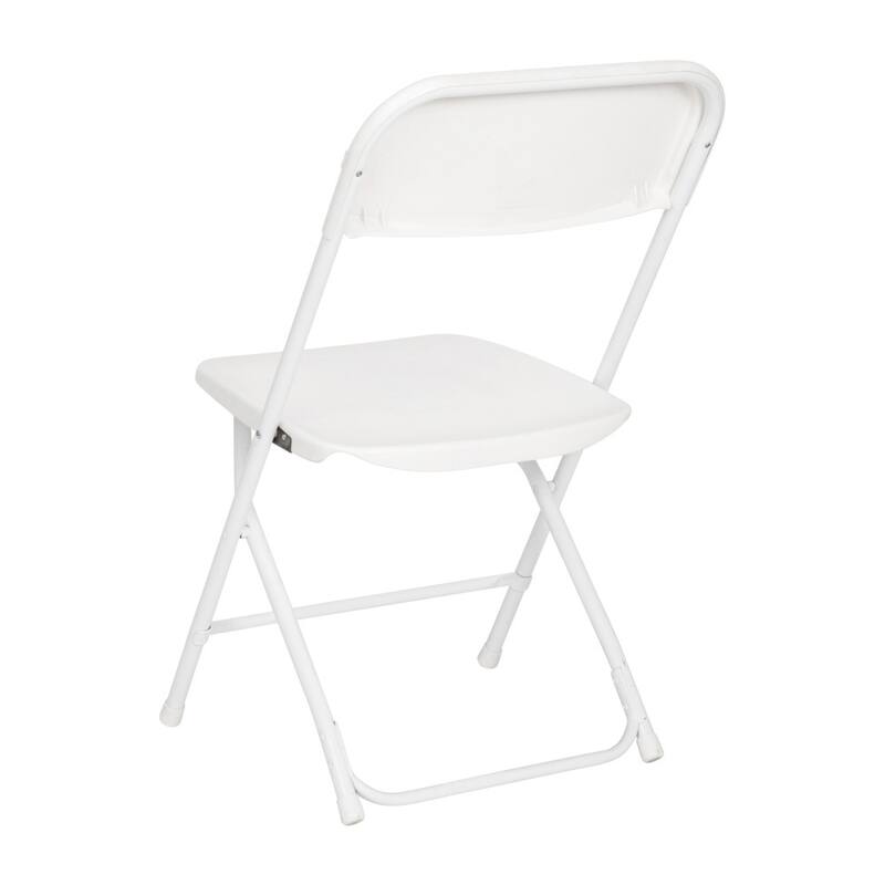 Big and Tall Commercial Folding Chair - Extra Wide 650LB. Capacity - Durable Plastic - 4-Pack