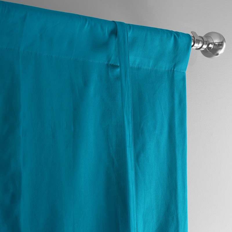 Exclusive Fabrics Solid Cotton Tie-Up Window Shade - 46 X 63