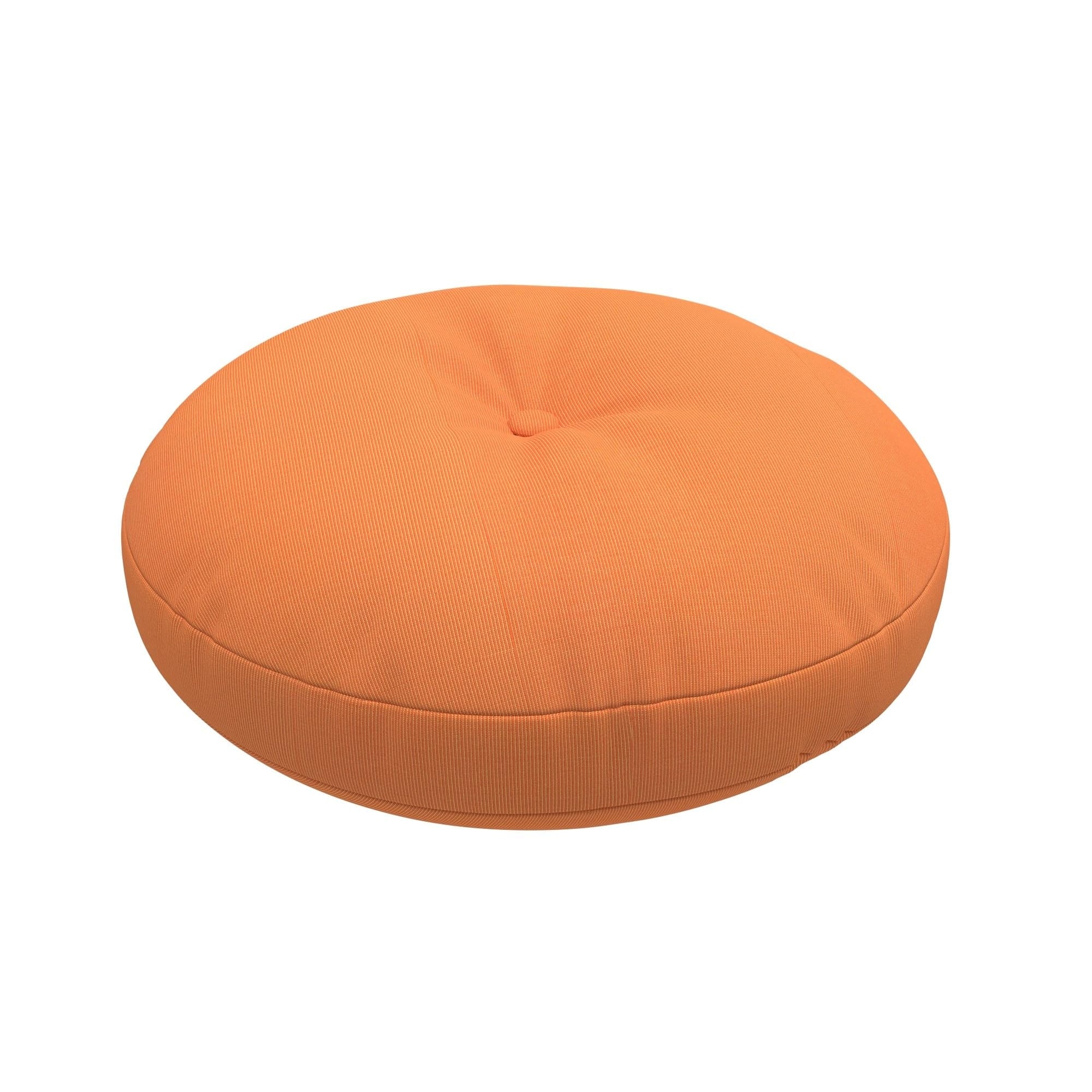 Covers&All Sunbrella Round Tufted Seat Cushion with Button Accent