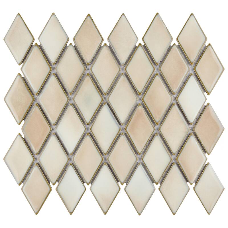 Merola Tile Hudson Kite Truffle 10-1/8" x 11-3/4" Porcelain Floor and Wall Tile