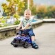 preview thumbnail 9 of 8, Kids Police Truck Push Ride-On Car with PA System, Horn, Blue