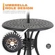 preview thumbnail 6 of 25, Nuu Garden Outdoor 2-Person Cast Aluminum Bistro Set with Cushions