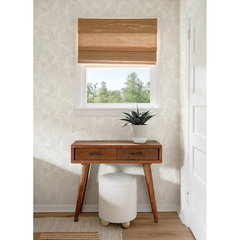 A-Street Prints Kyoto Dove Ginkgo Leaf Wallpaper