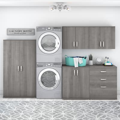 Universal 5 Piece Modular Laundry Storage by Bush Business Furniture