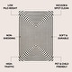 preview thumbnail 7 of 24, JONATHAN Y Anders High-Low Modern Scandinavian Arch Stripe Monotone Ivory Indoor/Outdoor Rug