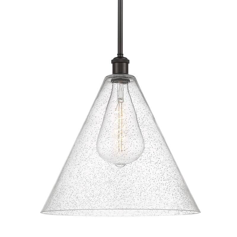 Innovations Lighting 516-1S-17-16 Berkshire Pendant Berkshire 16" Wide - Oil Rubbed Bronze / Seedy