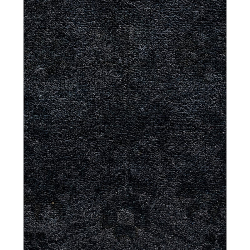 Overdyed One-of-a-Kind Hand-Knotted Area Rug - Black - 8' 3" x 10' 1"