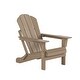 preview thumbnail 46 of 99, Laguna Folding Poly Eco-Friendly All Weather Outdoor Adirondack Chair Weatherwood