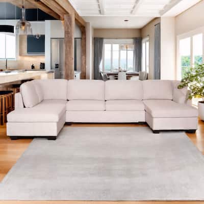 Modern U Shaped Oversized Chaise Sofa