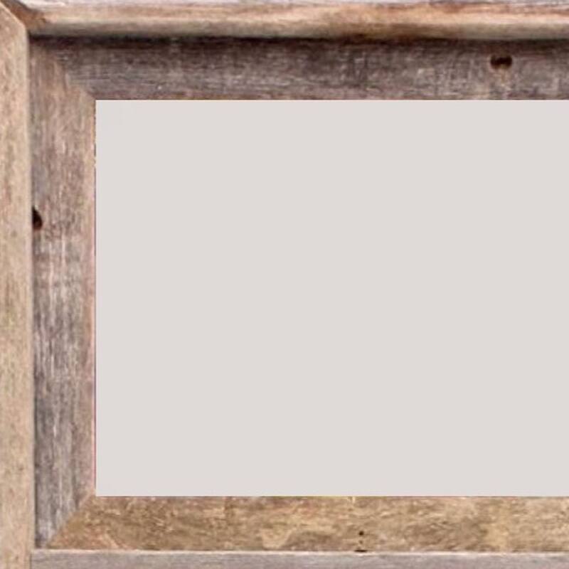 HomeRoots 8" x 10" Gray Distressed Solid Wood Hanging Picture Frame